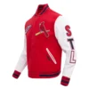 St. Louis Cardinals Pro Standard Retro Classic Wool & Leather Varsity Jacket