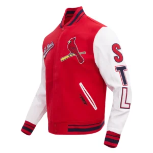 St. Louis Cardinals Pro Standard Retro Classic Wool & Leather Varsity Jacket