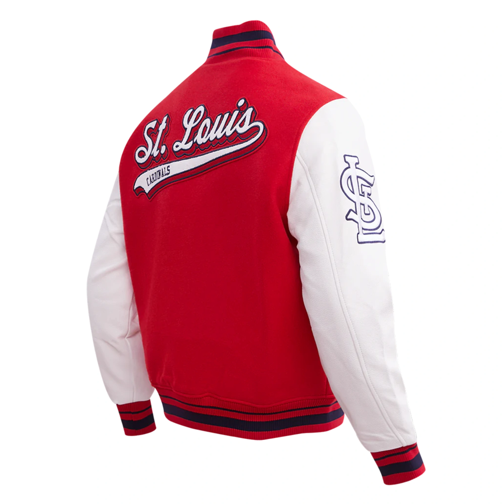 St. Louis Cardinals Pro Standard Retro Classic Wool & Leather Varsity Jacket - Image 3