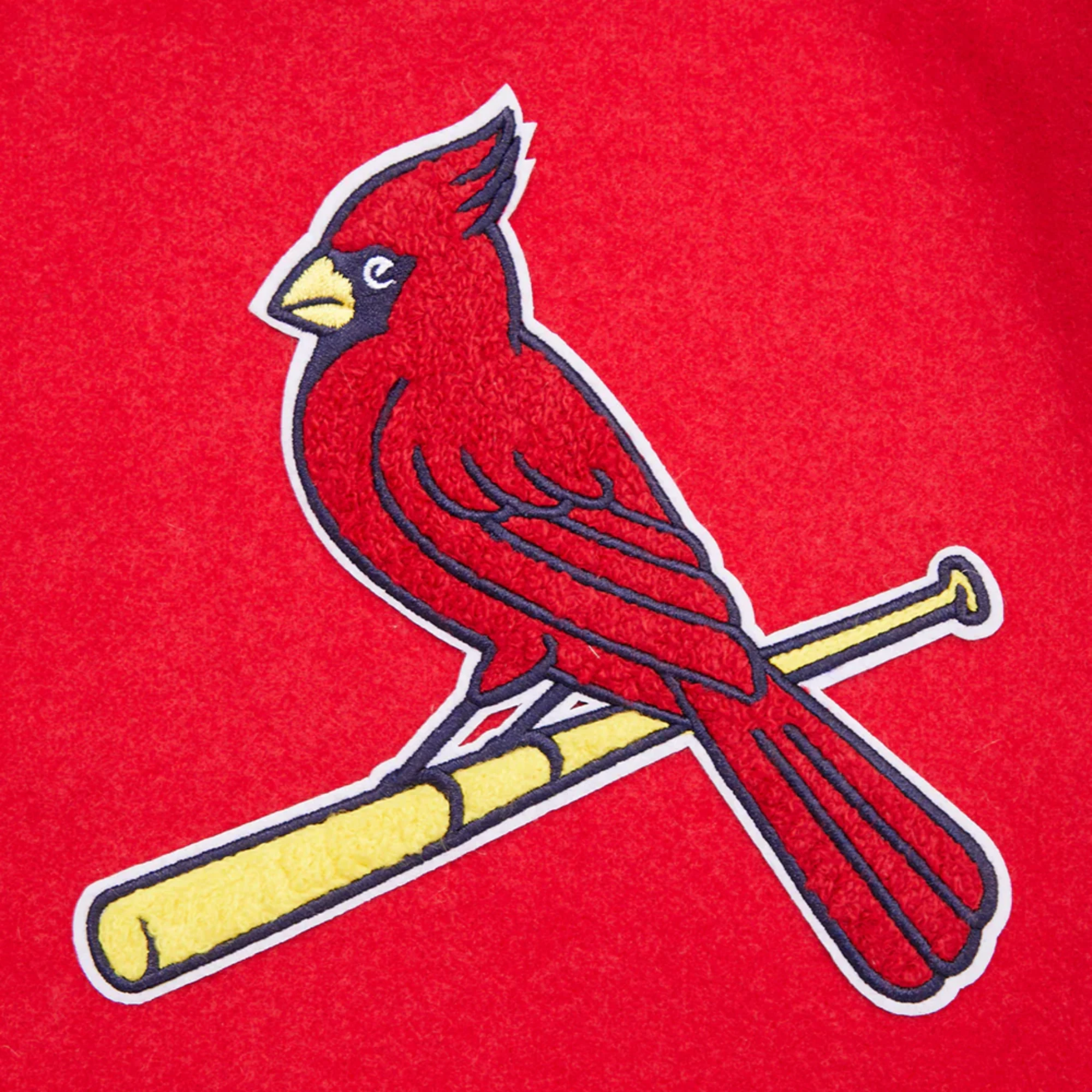 St. Louis Cardinals Pro Standard Retro Classic Wool & Leather Varsity Jacket - Image 5