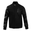 Alternative view of St. Louis Cardinals Pro Standard Triple Black Varsity Jacket