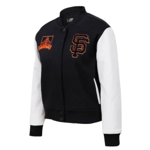 Women's San Francisco Giants Classic Wool & Leather Varsity Jacket