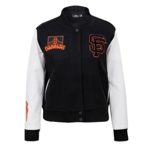 Alternative view of Women's San Francisco Giants Classic Wool & Leather Varsity Jacket