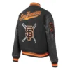 Women's San Francisco Giants Mashup Wool & Leather Varsity Jacket - Image 3
