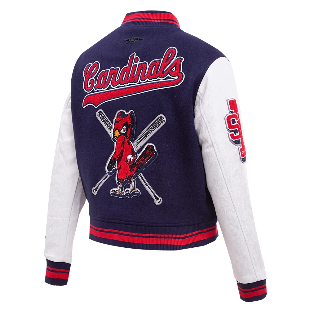 Women's St. Louis Cardinals Pro Standard Mashup Varsity Jacket - Image 3
