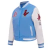 Women's St. Louis Cardinals Pro Standard Retro Classic Blue & White Varsity Jacket - Image 2