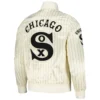 Chicago White Sox Classic Pro Standard Cooperstown Pinstripe Full-Snap Satin Jacket - Image 2