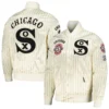 Chicago White Sox Classic Pro Standard Cooperstown Pinstripe Full-Snap Satin Jacket - Image 3