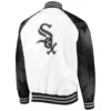 Chicago White Sox Starter Clean-Up Hitter Full-Snap Satin Varsity Jacket - Image 2