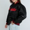 Cornell Big Red Women's A-Game Varsity Jacket - Image 2