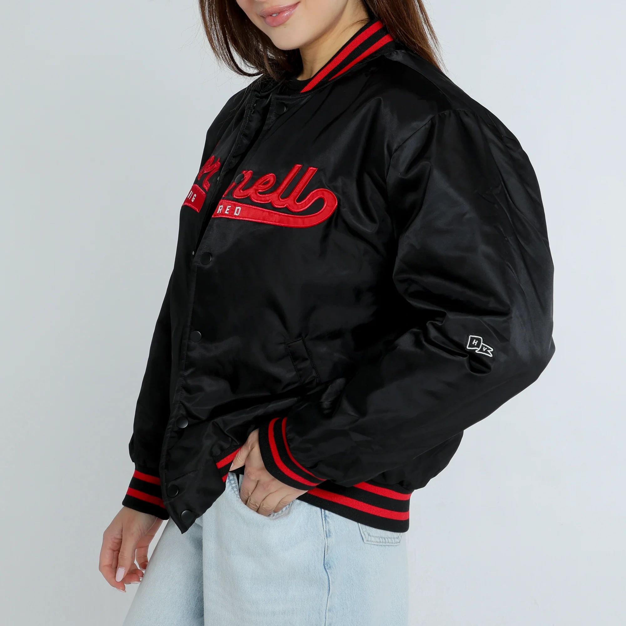 Cornell Big Red Women's A-Game Varsity Jacket - Image 2