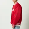 Alabama Crimson Tide Men's A-Game Satin Varsity Jacket - Image 2