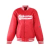 Alabama Crimson Tide Men's A-Game Satin Varsity Jacket - Image 4