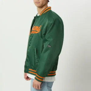 Alternative view of Miami Hurricanes Men's A-Game Varsity Jacket