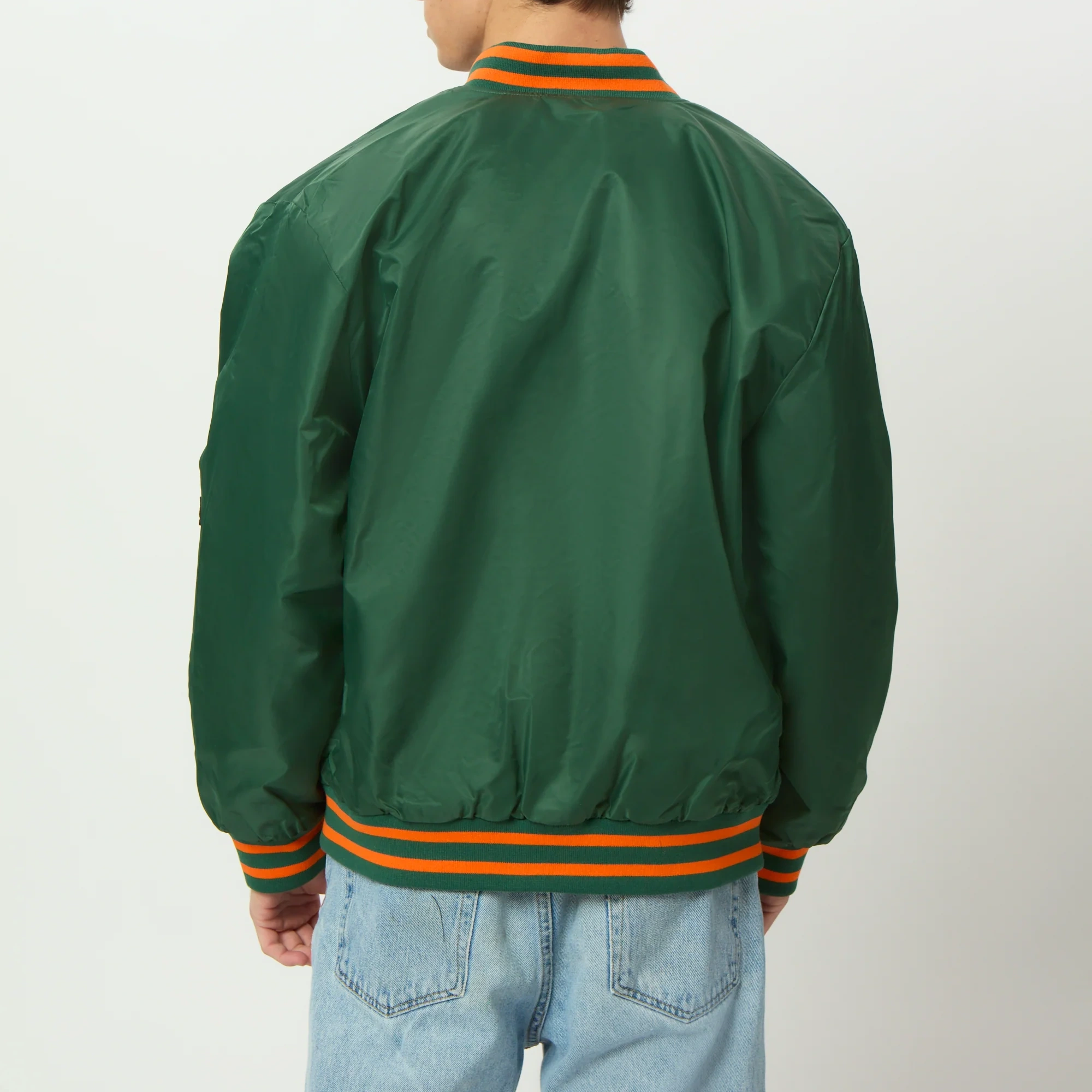 Miami Hurricanes Men's A-Game Varsity Jacket - Image 3