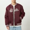 Men's Mississippi State Bulldogs Maroon Satin Jacket
