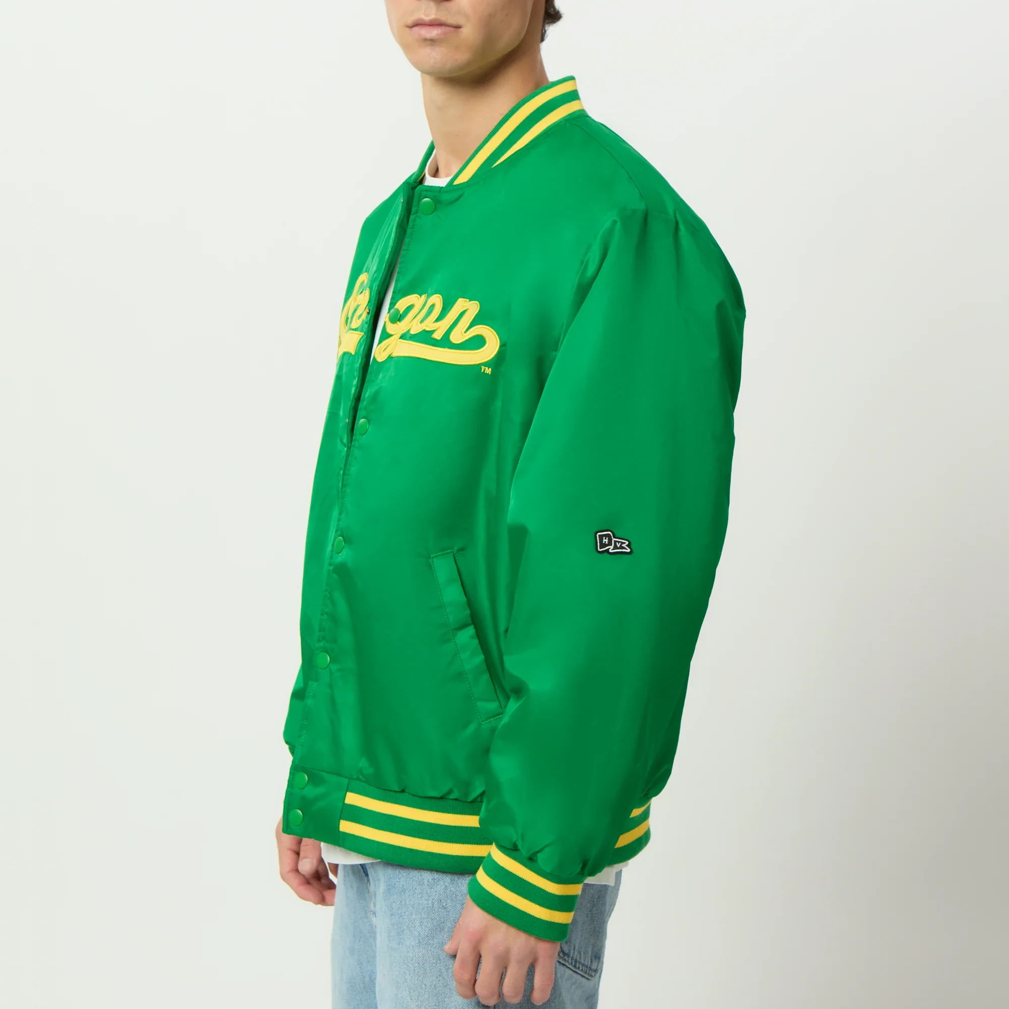 Oregon Ducks Men's A-Game Varsity Jacket - Image 2