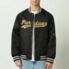 Mens A-Game University of Purdue Boilermakers Navy Satin Jacket