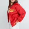 USC Trojans Women's A-Game Varsity Jacket - Image 3