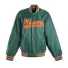 Miami Hurricanes Men's A-Game Varsity Jacket - Image 4