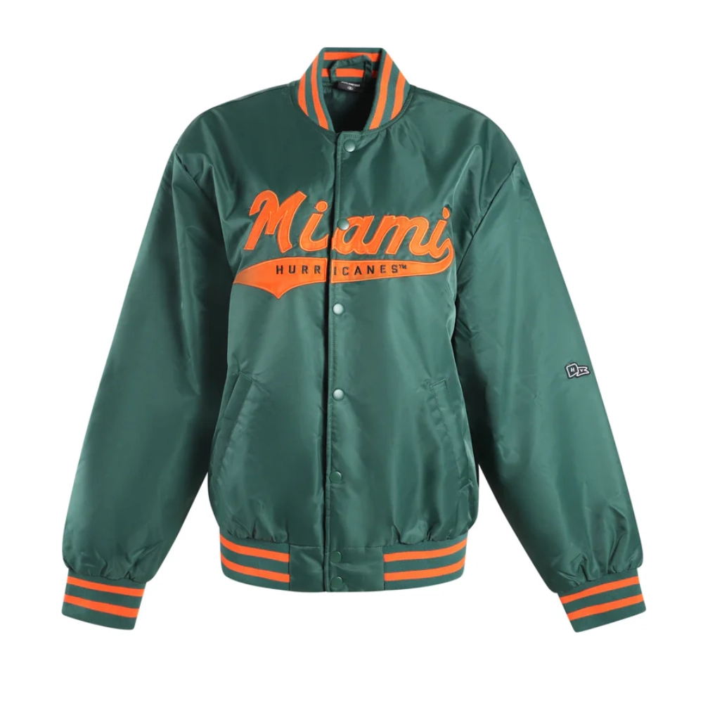 Miami Hurricanes Men's A-Game Varsity Jacket - Image 4