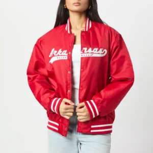 Arkansas Razorbacks Women A-Game Varsity Jacket