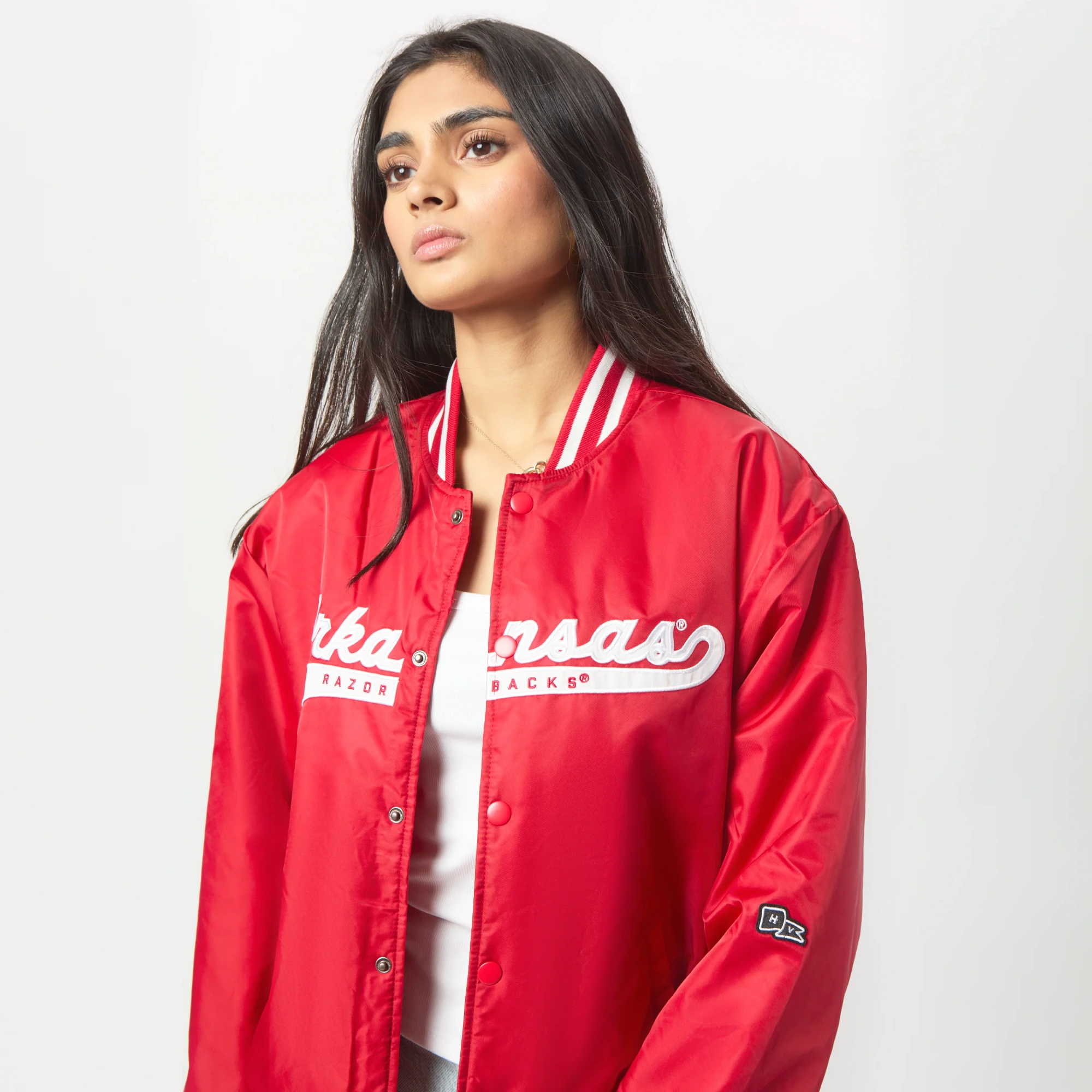Arkansas Razorbacks Women A-Game Varsity Jacket - Image 4
