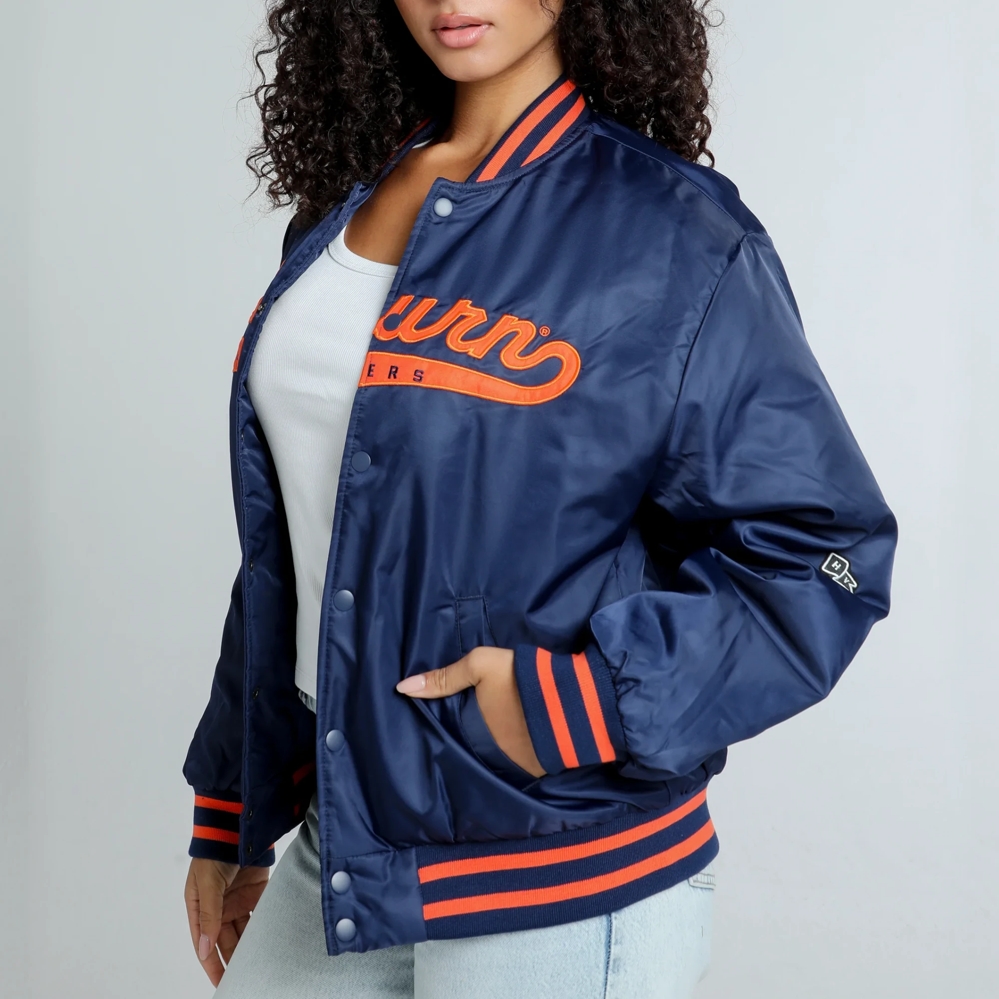 Auburn Tigers Women's A-Game Varsity Jacket - Image 2