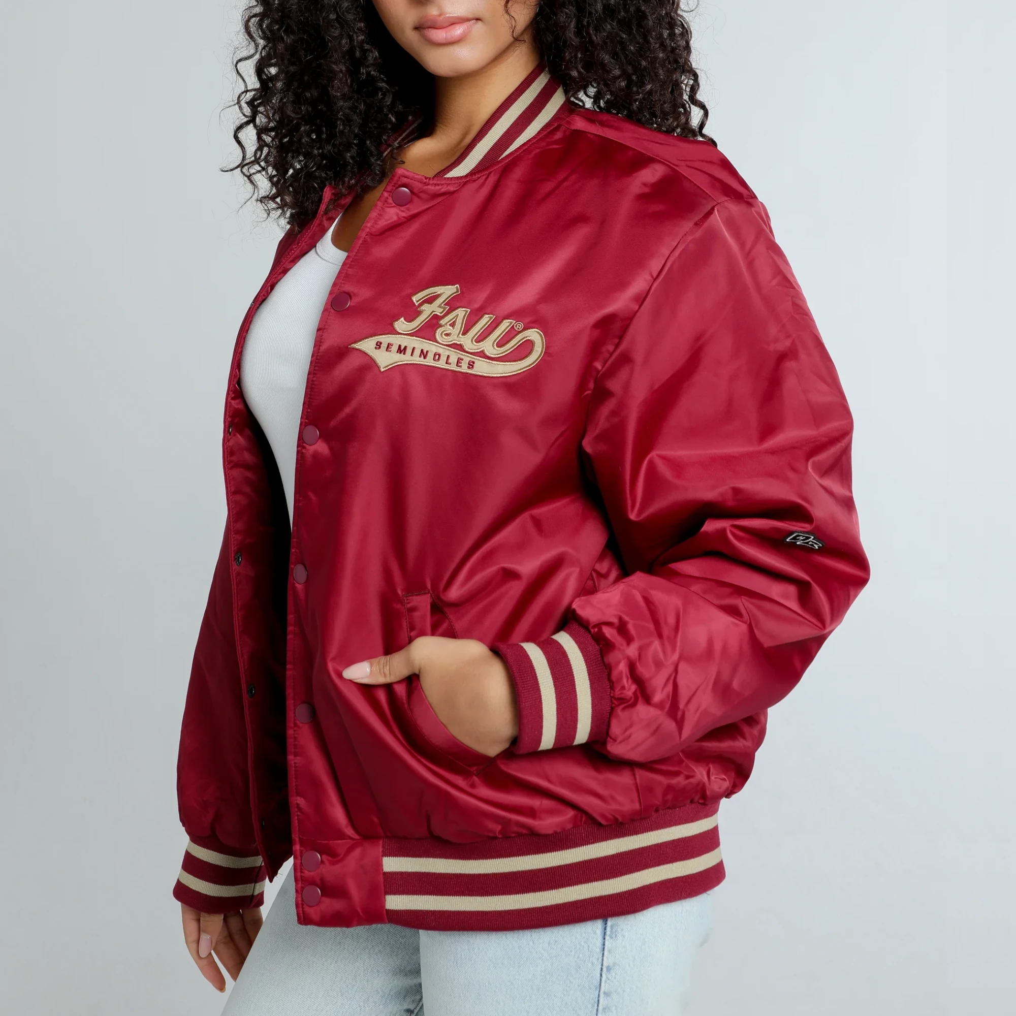 Florida State Seminoles Women's A-Game Varsity Jacket - Image 2