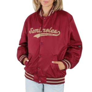 Florida State Seminoles Women's A-Game Maroon Varsity Jacket