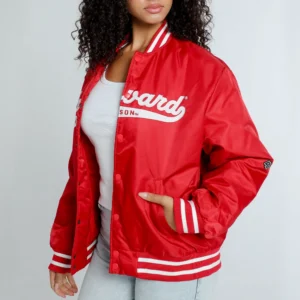 Alternative view of Harvard Crimson Women's A-Game Varsity Jacket