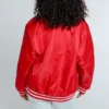 Harvard Crimson Women's A-Game Varsity Jacket - Image 3