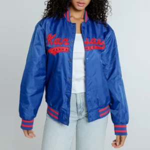 Kansas Jayhawks Women's A-Game Varsity Jacket