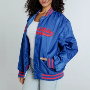 Alternative view of Kansas Jayhawks Women's A-Game Varsity Jacket