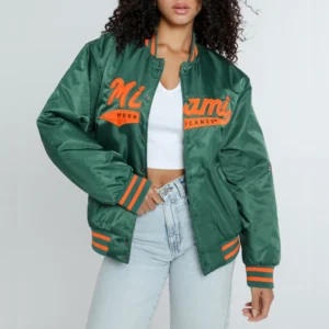 Miami Hurricanes Women's A-Game Varsity Jacket
