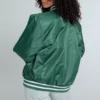 Michigan Wolverines Women's A-Game Varsity Jacket - Image 3