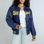 Michigan Wolverines Women's A-Game Navy Jacket
