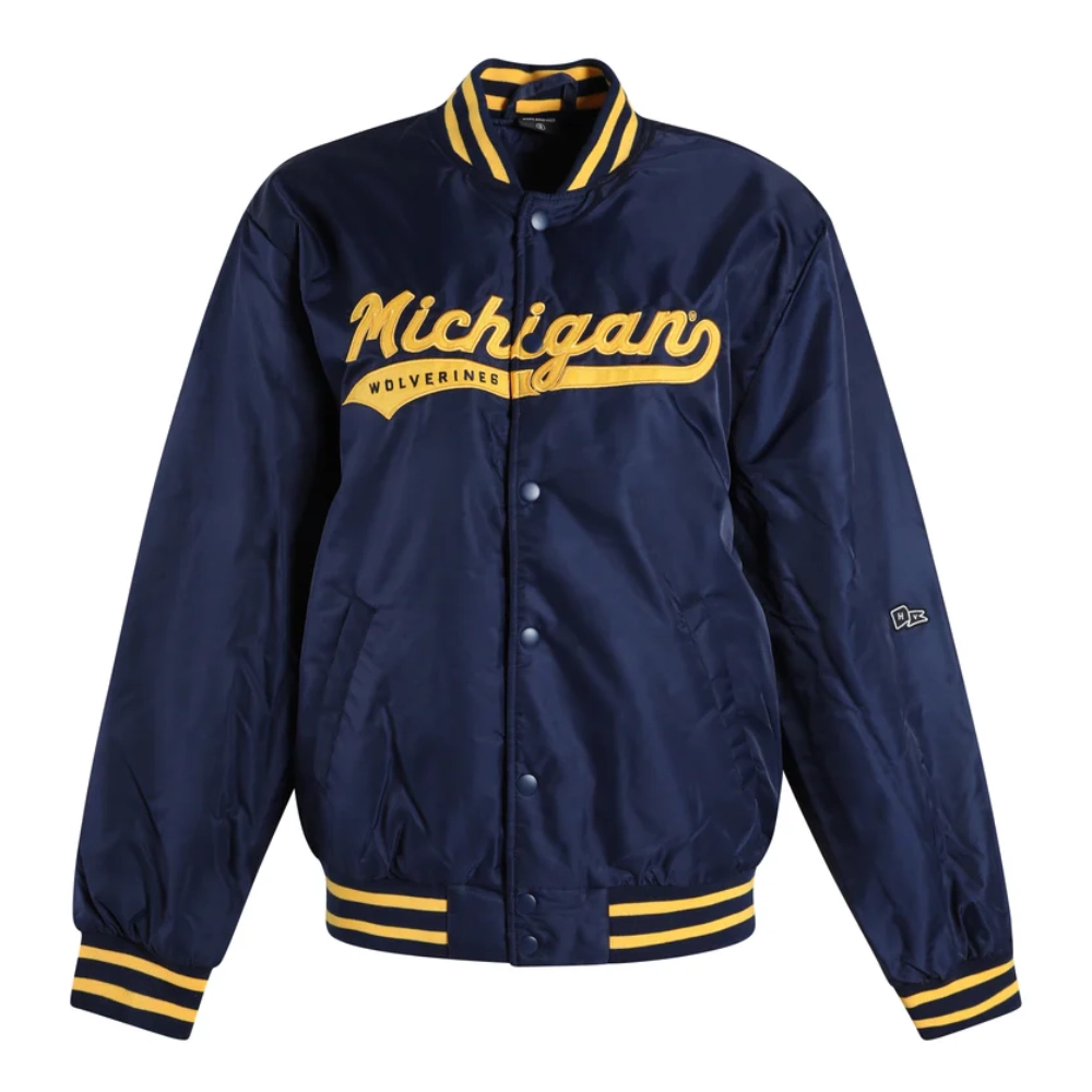Michigan Wolverines Women's A-Game Navy Jacket - Image 4