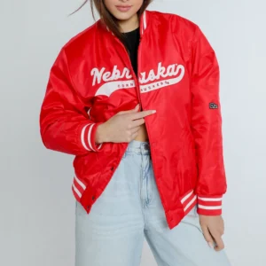 Nebraska Cornhuskers Women's A-Game Varsity Jacket