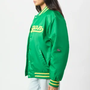 Alternative view of Oregon Ducks Women's A-Game Varsity Jacket