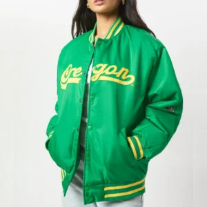 Oregon Ducks Women's A-Game Varsity Jacket