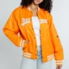 Women's A-Game University of Tennessee Orange Satin Varsity Jacket