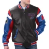 Buffalo Bills Full-Zip Leather G111 Black Varsity Jacket