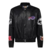 JF Buffalo Bills Full Leather Black Jacket