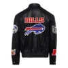 JF Buffalo Bills Full Leather Black Jacket