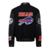 Buffalo Bills Full Black Leather Varsity Jacket