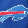 Buffalo Bills Classic Blue/White Leather Varsity Jacket On SALE