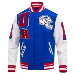 Buffalo Bills Mashup Wool-Leather Varsity Jacket
