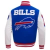 Buffalo Bills Mashup Rib Varsity Leather/Wool Jacket On SALE