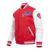 Buffalo Bills Old English Leather Varsity Jacket